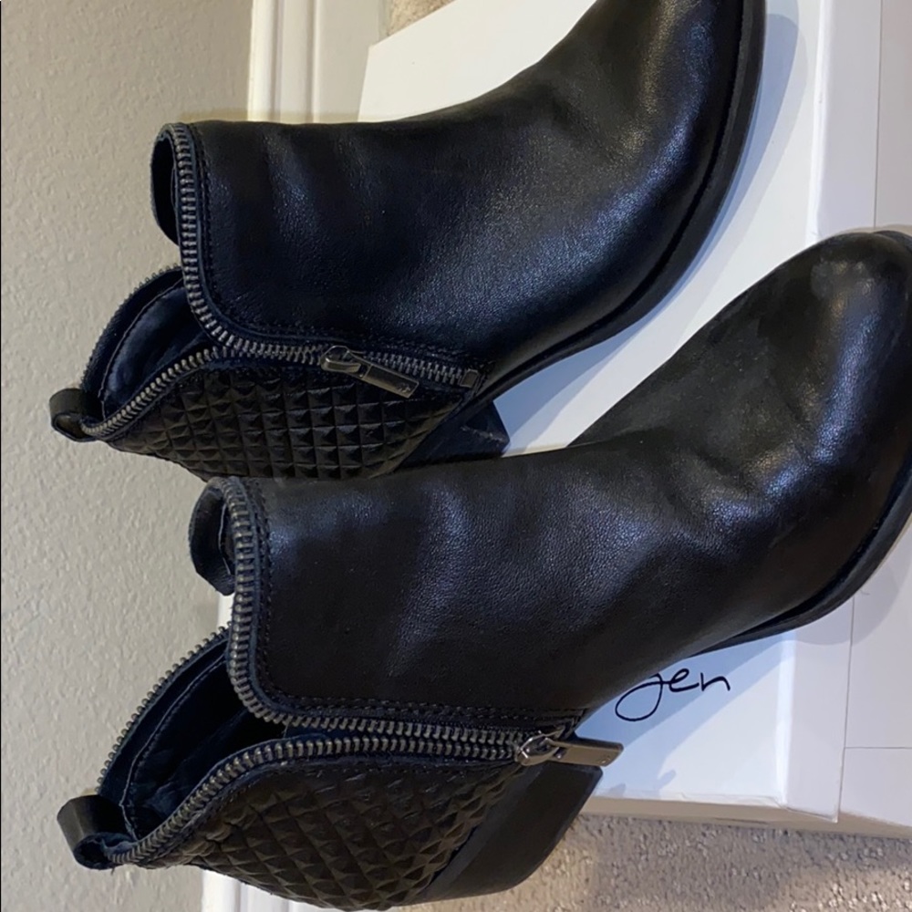Lucky brand leather ankle boots